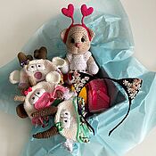 Куклы и игрушки handmade. Livemaster - original item Kitty with costumes and a hair band. Handmade.