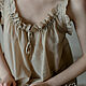 Amelie chemise made of beige silk cambric. Nightdress. Delicate Clothing Store (Daria). My Livemaster. Фото №6