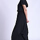 Длинное черное платье, платье с капюшоном. Платья. METAMORPHOZA Veselina. Интернет-магазин Ярмарка Мастеров.  Фото №2