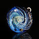 Copy of Pendant ball galaxy Material Universe. Lampwork Glass Space. Pendant. Olga Bukina Cosmic glass. Online shopping on My Livemaster.  Фото №2