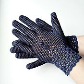 Перчатки женские с люрексом  "Сияние" серый цвет