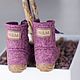 Felted winter boots Amethyst. Boots. Studio authoring works  Nora (Nikuljak). Online shopping on My Livemaster.  Фото №2