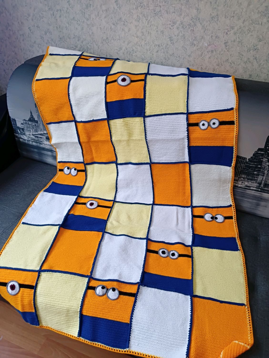 Вязаное покрывало в интернет-магазине Ярмарка Мастеров по цене 6800 ...