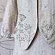 Order Linen vest with insulation and hand embroidery. CreativChik by Anna Krapivina (Creativchik). Livemaster. . Vests Фото №3