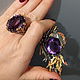 Exclusive!!! Set with collectible amethysts. Jewelry Sets. SELENA. Online shopping on My Livemaster.  Фото №2