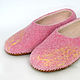Felted Slippers womens pink. Slippers. tolkovalenki. My Livemaster. Фото №4