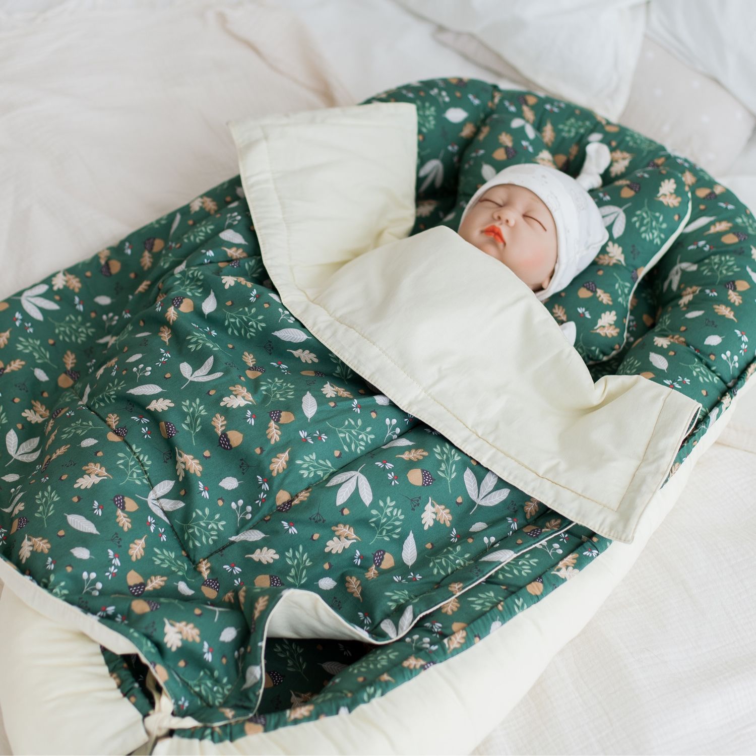 Кокон-гнёздышко для новорождённого (комплект из 5-ти изделий), Кокон-гнездо, Барнаул,  Фото №1