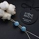 Колье-цепочка с аквамарином Vishudha. Колье. STONE MAGIC Украшения Ольга. Ярмарка Мастеров.  Фото №6