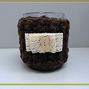 Посуда handmade. Livemaster - original item Mug in sweater Misha. Handmade.