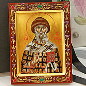 Картины и панно handmade. Livemaster - original item Icons: Sainted Spyridon Of Trimyphunteia.. Handmade.