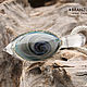 Eye of the universe - pendant lampwork glass - dichro zircon silver. Pendant. Branzuletka (Branzuletka). My Livemaster. Фото №4
