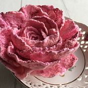 Украшения handmade. Livemaster - original item Brooch-pin rose from wool. Handmade.