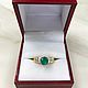 1.55tcw 14K Emerald Engagement Ring, AAA+ Colombian Emerald Ring, Fine. Rings. JR Colombian Emeralds (JRemeralds). My Livemaster. Фото №6