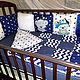 BEDDING WITH BORDERS. Sides for crib. Olymplay. Online shopping on My Livemaster.  Фото №2