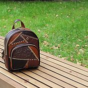 Сумки и аксессуары handmade. Livemaster - original item Backpacks: leather backpack bag. Handmade.