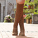 Summer boots 'Astrid'. High Boots. KnittedBoots. Online shopping on My Livemaster.  Фото №2