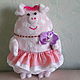 Decorative toy.Pig Glasha. Stuffed Toys. Givemiracles. Online shopping on My Livemaster.  Фото №2
