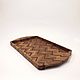 Oak tray with geometric pattern. Trays. IVAWOOD.com. Online shopping on My Livemaster.  Фото №2