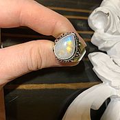 Украшения handmade. Livemaster - original item Drop ring with Moonstone. Handmade.