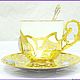 Order Coffee cup and saucer 'Blue agate' z383. zlatiks2. Livemaster. . Gifts Фото №3