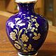 Beautiful cobalt vase with gold flowers, Royal KPM, Germany. Vintage interior. Mir Stariny. Online shopping on My Livemaster.  Фото №2