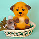 Felt toy: a fox cub and a mouse. Felted Toy. Felt toy fromKristina Antropova. Online shopping on My Livemaster.  Фото №2