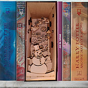 Куклы и игрушки handmade. Livemaster - original item Book Nook insert between books. Christmas. Handmade.