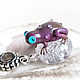 Order Pendant 'Princess of lavender water' lampwork-frog. Anna Ivanova. Lampwork jewelry. Livemaster. . Pendant Фото №3
