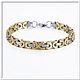 Men's steel bracelet no. 22 stainless steel 316L, Regaliz bracelet, Pyatigorsk,  Фото №1