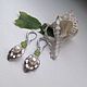 Earrings with pearls and peridot 'Spring is coming...'. Earrings. Ludmila-Stones (Ludmila-Stones). My Livemaster. Фото №6