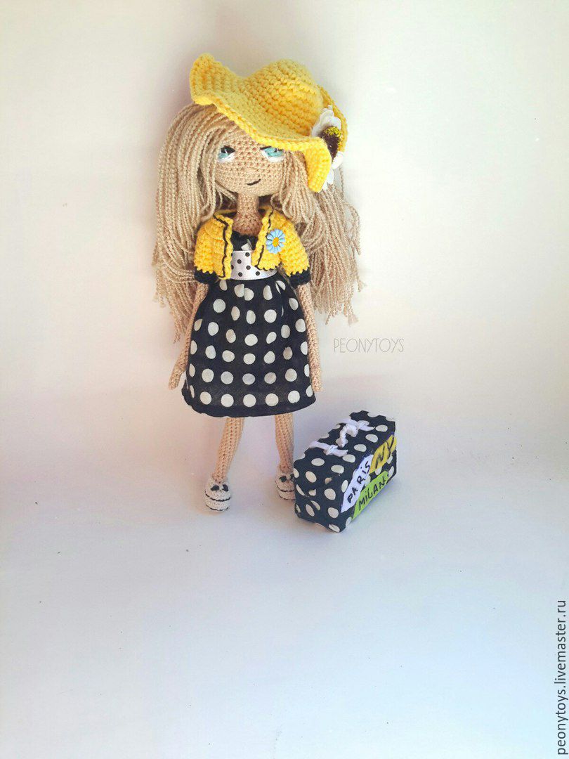 Вязанная куколка "Курортница" в интернет-магазине на Ярмарке Мастеров ...