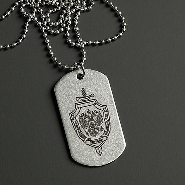 ручной работы. Ярмарка Мастеров - ручная работа Армейский жетон ФСБ. Handmade.