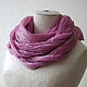 Order Scarf silk 'Cyclamen' eco dyeing cochineal. Artinflat - natural dyeing. Livemaster. . Scarves Фото №3