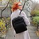 Order  Women's leather backpack bag black Camila Mod SR83-711. Natalia Kalinovskaya. Livemaster. . Backpacks Фото №3
