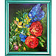 Painting: rose and hyacinth flowers 'AWAKENING. Morning'. Pictures. Art-terapiya Iriny Churinoj (irina-churina). Интернет-магазин Ярмарка Мастеров.  Фото №2