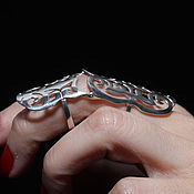 Украшения handmade. Livemaster - original item Ethno motifs ring polished in 925 sterling silver GA0004. Handmade.
