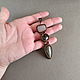 Order Natural stone pendant, Obsidian pendant, stylish pendant. Nibelung Design Beadwork. Livemaster. . Pendant Фото №3