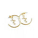 Order Earrings with cubic zirconia, unusual ring earrings 'Constellation'. Irina Moro. Livemaster. . Earrings Фото №3
