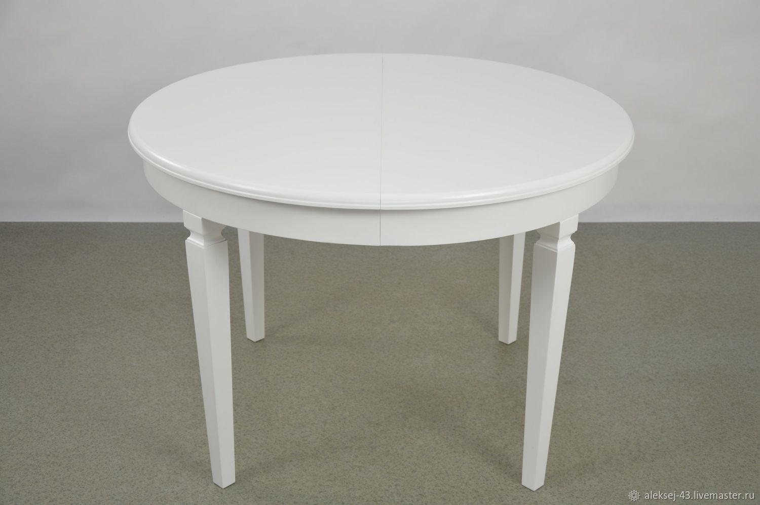 круглый стол белый 90 см
