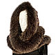 Snood-a scarf with fur trimming 'City of gold', Snudy1, Moscow,  Фото №1