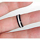 Order Carbon ring with white opal. Wooden jewellery. Livemaster. . Rings Фото №3