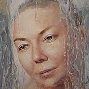 Картины и панно handmade. Livemaster - original item Female portrait oil.. Handmade.