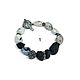 Order Bracelets B / w movie. Natural stone fittings Anna Black silvering. The final touch. Livemaster. . Bead bracelet Фото №3