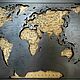 Карта мира с подсветкой. Размер XL. Карты мира. Владимир. Интернет-магазин Ярмарка Мастеров.  Фото №2
