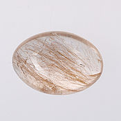 Материалы для творчества handmade. Livemaster - original item Rutile quartz cabochon 30-21-11mm.. Handmade.