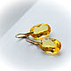 Order Earrings with citrine in 24K gold. Solanda. Livemaster. . Earrings Фото №3