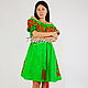 Embroidered Dress Vyshyvanka Dress, Gypsy Green Dress. Dresses. 'Viva'. Online shopping on My Livemaster.  Фото №2