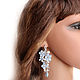Заказать Серьги свадебные голубыми цветами и жемчугом. Jewelryforbrides-свадебные украшения. Ярмарка Мастеров. . Серьги Фото №3