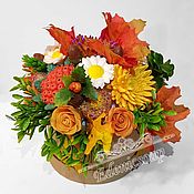Косметика ручной работы handmade. Livemaster - original item Soap Golden autumn souvenir bouquet of flowers gift to the teacher. Handmade.