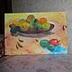 Order Batik painting ' Still Life with fruit'. Batic.  Author's throw pillows. Livemaster. . Pictures Фото №3